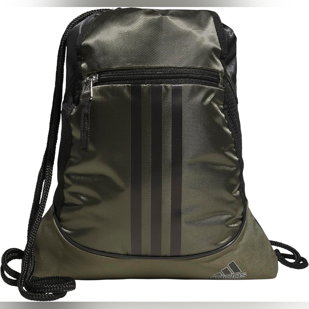 NWT Adidas Alliance Sackpack, Olive Strata Green